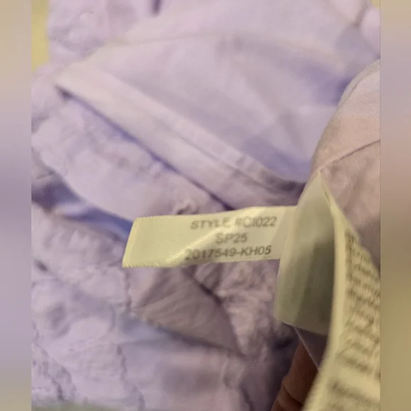 J.Crew Eyelet puff-sleeve mini dress :$128 Vintage Lilac size 4 - Picture 12 of 13